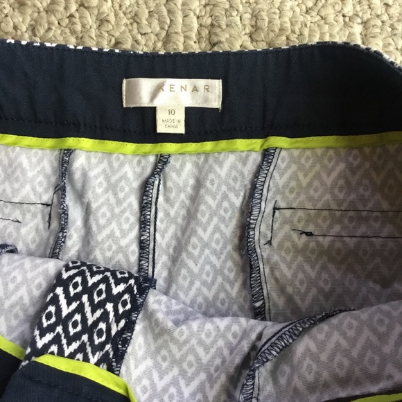 Blue and White Patterned Shorts - Picture 4 of 5